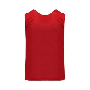 Red and White Reversible Field Lacrosse Jersey, Adult Size Medium